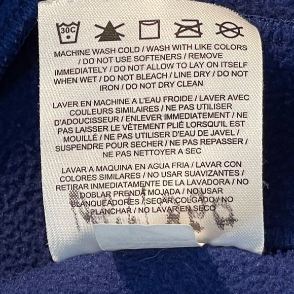 Nike Therma-Fit Pull Over Hoodie Sweatshirt Blue/Black Size XS - Picture 5 of 7